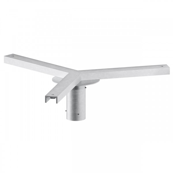 3-fach Traverse Lichtmast Flutlicht Strahler, Zopf 108 mm - Stern-Traverse