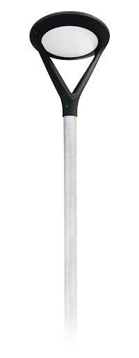 40-W-LED-Strassenlampe-6m-rund-3000-K-Parkanlage-Gr-nanlage-umweltfreundlich