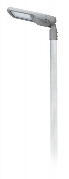 40 W LED Mastleuchte 5m - 3000 K Komplett-Set mit Lichtmast und Fundamentrohr