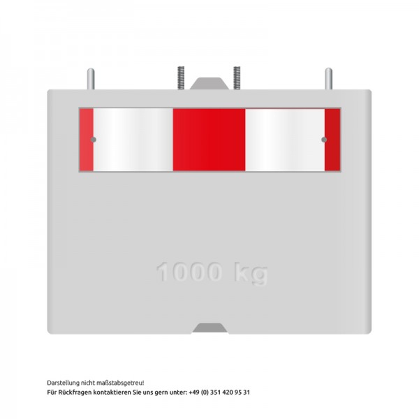 Mobiles Lichtmast Beton Fundament - 1000 kg